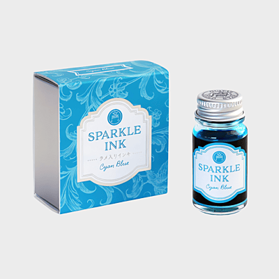 Guitar Sparkle Ink Cyan Blue