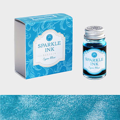 Guitar Sparkle Ink Cyan Blue