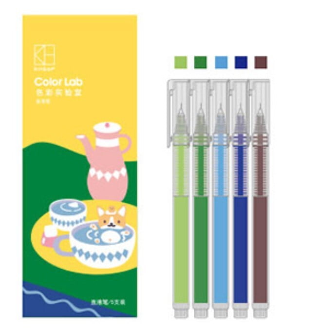 Kinbor Multicolor Rollerball Pen Tea Party