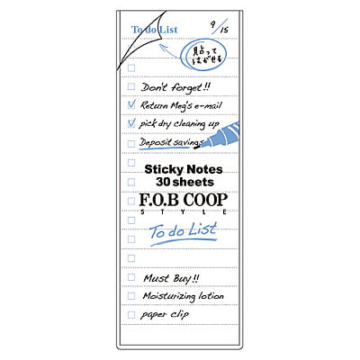 Kokuyo FOB COOP Adhesive Memo To do List