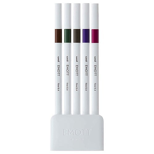 Uni-ball Emott Pens 5-color set NO.3 Vintage Color Uni-ball Emott Pens 5-color set NO.3 Vintage Color