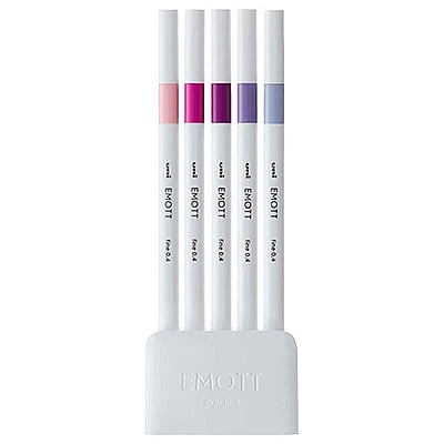 Uni-ball Emott Pens 5-color set NO.7 Floral Color