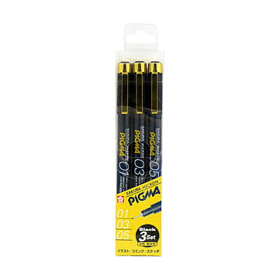 Sakura Crepas Water-Based Marker Pigma Set of 3 ESDK-3A