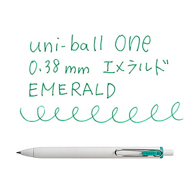 Uniball One 0.38mm Emerald