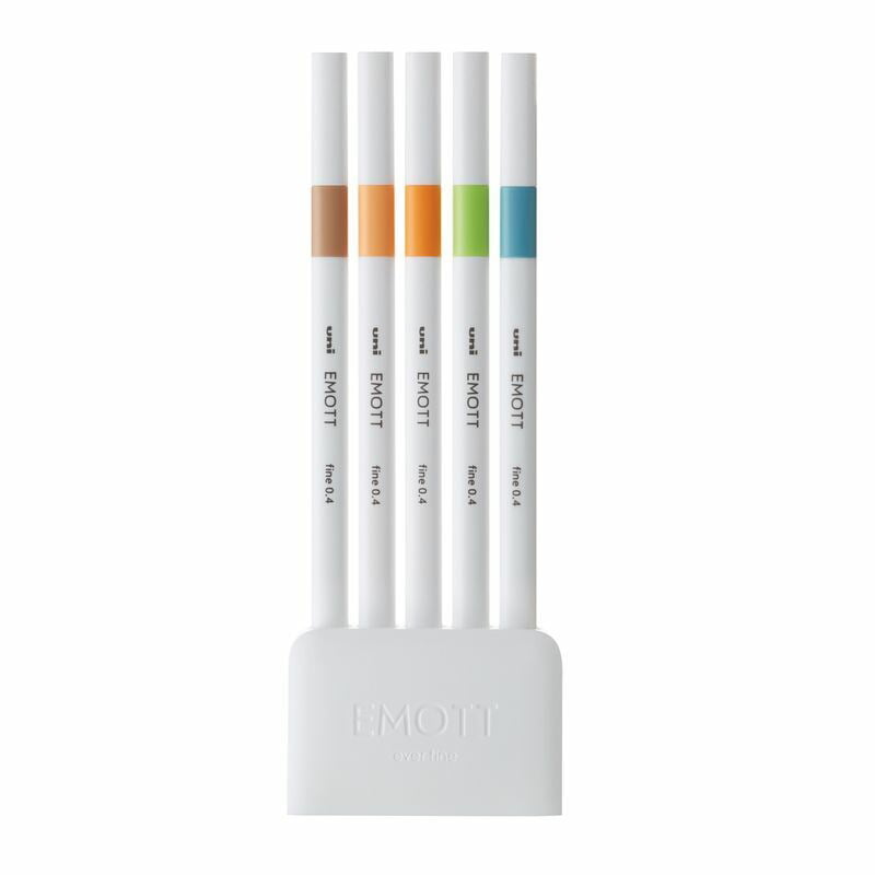 Uni-ball Emott Pens 5-color set NO.6 Nature Color Uni-ball Emott Pens 5-color set NO.6 Nature Color