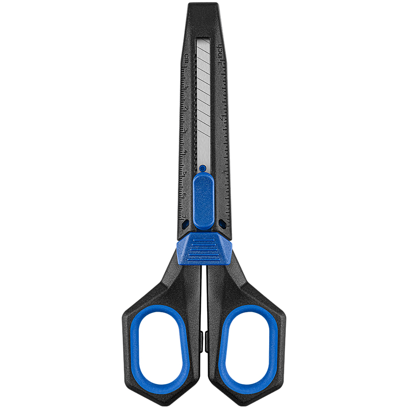 Fizz 2-in-1 Scissors and Utility Knife Set Blue