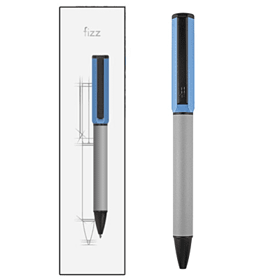 Fizz Rotating Metal Gel Pen Black FZ44011D-B