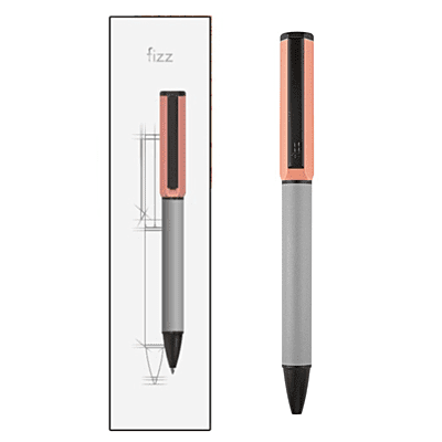 Fizz Rotating Metal Gel Pen Black FZ44011D-C