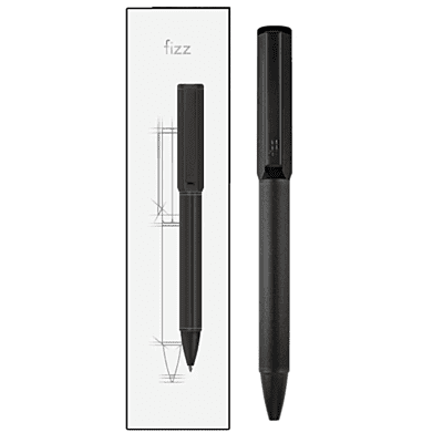 Fizz Rotating Metal Gel Pen Black FZ44011D-H