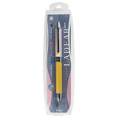 Sakura Craypas Tri-Color Ballpoint Pen 0.4 Striped Yellow