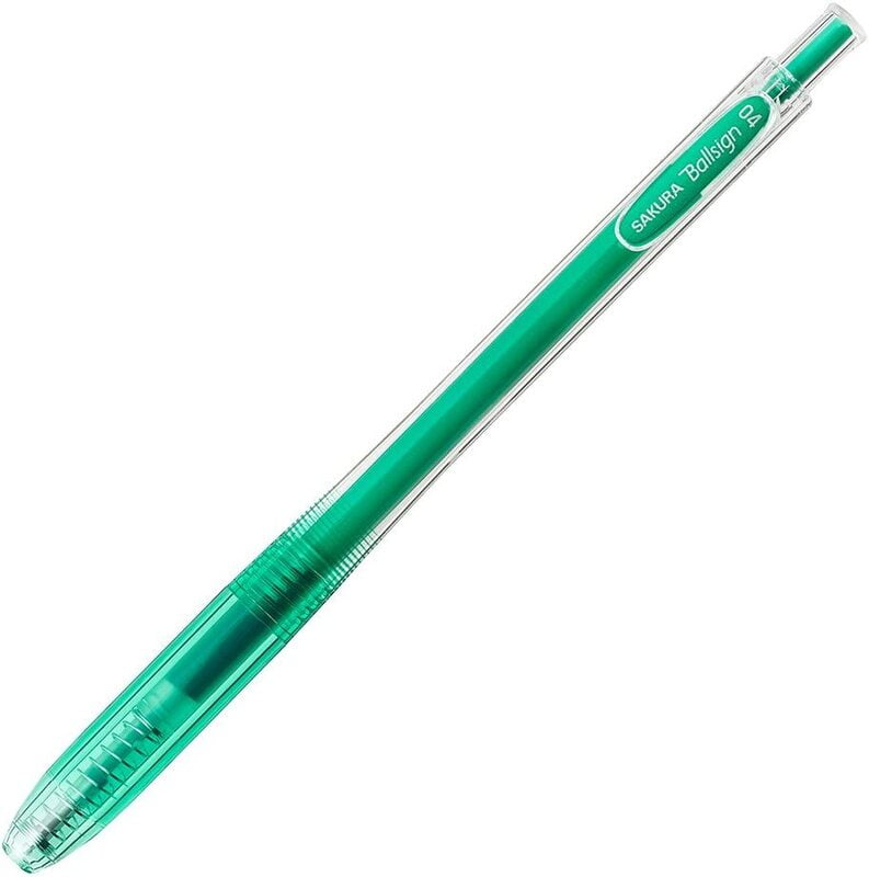 Sakura Ballsign Knock Gel Pen 0.4 Green