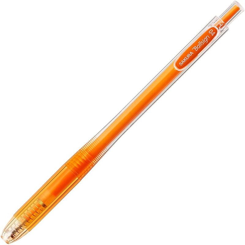 Sakura Ballsign Knock Gel Pen 0.4 Orange