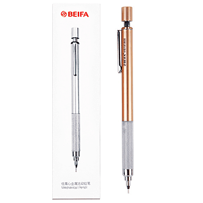 Beifa Metal Mechanical Pencil Champange Gold 0.5 GDF0006001