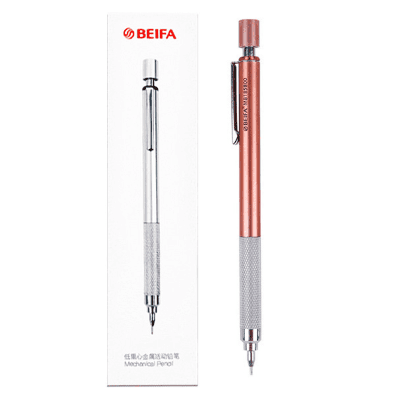 Beifa Metal Mechanical Pencil Rose Gold 0.5 GDF0006001