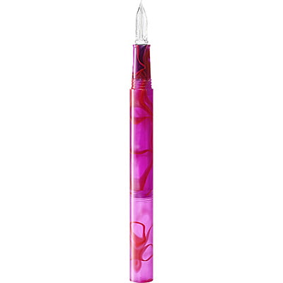 Guitar Glass Pen Aurora with Cap Sunset Pink