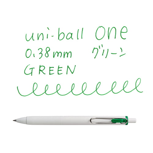 Uniball One 0.38mm Green Uniball One 0.38mm Green