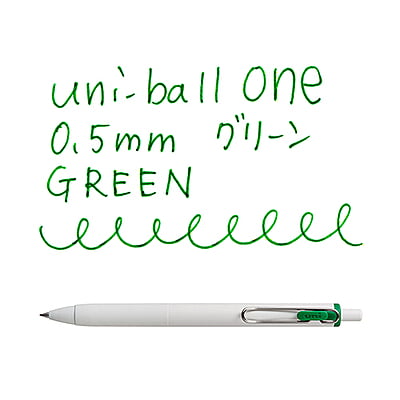 Uniball One 0.5mm Green