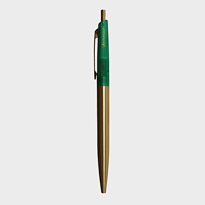 Anterique Brass Oil-based Ballpoint Pen 0.5 Transparent Green