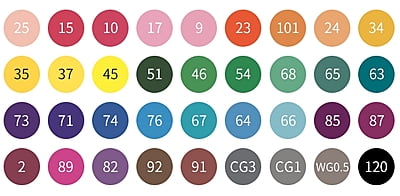 Guangbo Dual Tip Art Markers 36 Colors Set