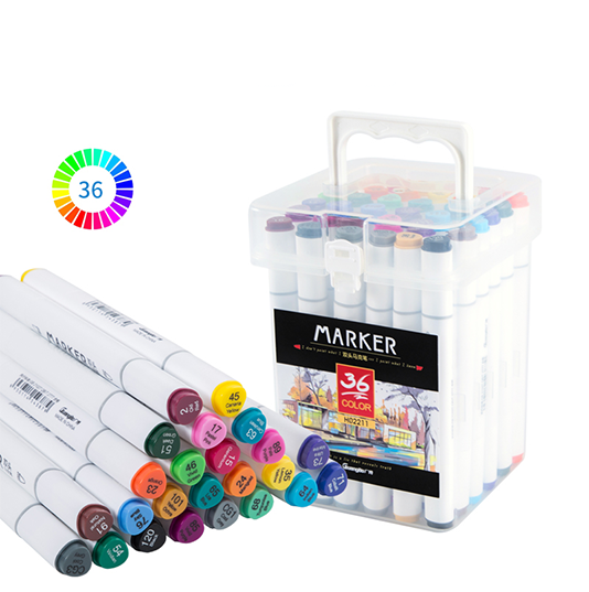 Guangbo Dual Tip Art Markers 36 Colors Set Guangbo Dual Tip Art Markers 36 Colors Set