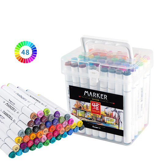 Guangbo Dual Tip Art Markers 48 Colors Set Guangbo Dual Tip Art Markers 48 Colors Set