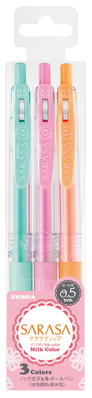 Zebra Sarasa Clip Milk Color 3 Color Pen Set Zebra Sarasa Clip Milk Color 3 Color Pen Set