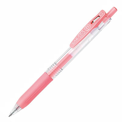 Zebra Sarasa Clip Pen Milk Red