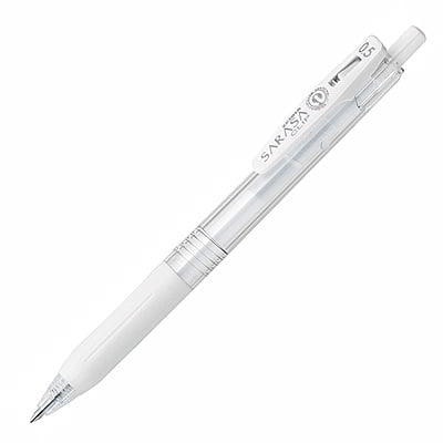 Zebra Sarasa Clip Pen Milk White