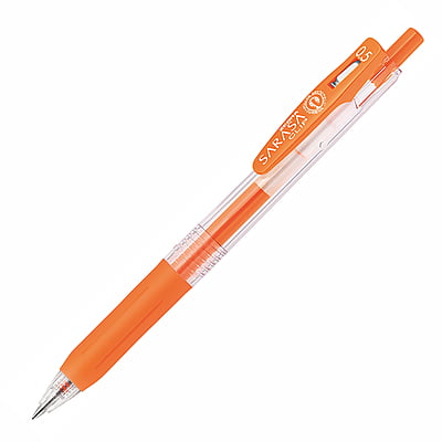 Zebra Sarasa Clip Pen Neon Orange