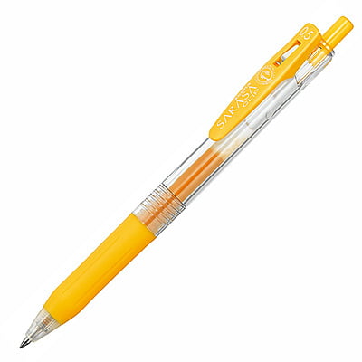 Zebra Sarasa Clip Pen 0.5 Yellow Zebra Sarasa Clip Pen 0.5 Yellow