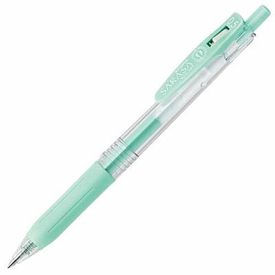 Zebra Sarasa Clip Pen Milk Blue Green Zebra Sarasa Clip Pen Milk Blue Green