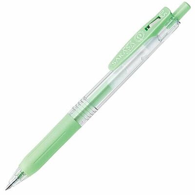 Zebra Sarasa Clip Pen Milk Green