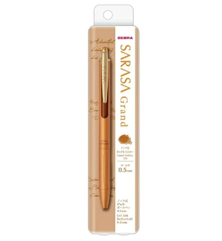 Zebra Sarasa Grand Pen 0.5 Camel Yellow Zebra Sarasa Grand Pen 0.5 Camel Yellow