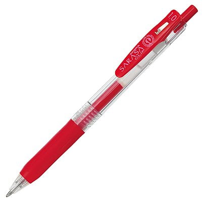 Zebra Sarasa Clip Pen 1.0 Red Zebra Sarasa Clip Pen 1.0 Red