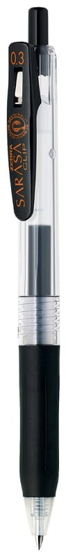 Zebra Sarasa Clip Pen 0.3 Black Zebra Sarasa Clip Pen 0.3 Black