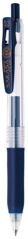 Zebra Sarasa Clip Pen 0.3 Blue Black Zebra Sarasa Clip Pen 0.3 Blue Black