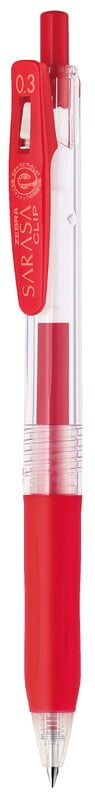 Zebra Sarasa Clip Pen 0.3 Red