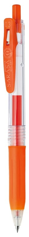 Zebra Sarasa Clip Pen 0.3 Red Orange Zebra Sarasa Clip Pen 0.3 Red Orange