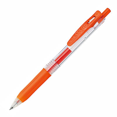Zebra Sarasa Clip Pen 0.3 Red Orange