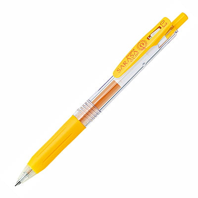 Zebra Sarasa Clip Pen 0.3 Yellow Zebra Sarasa Clip Pen 0.3 Yellow