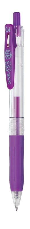 Zebra Sarasa Clip Pen 0.4 Purple Zebra Sarasa Clip Pen 0.4 Purple