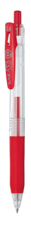 Zebra Sarasa Clip Pen 0.4 Red Zebra Sarasa Clip Pen 0.4 Red