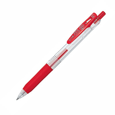 Zebra Sarasa Clip Pen 0.4 Red