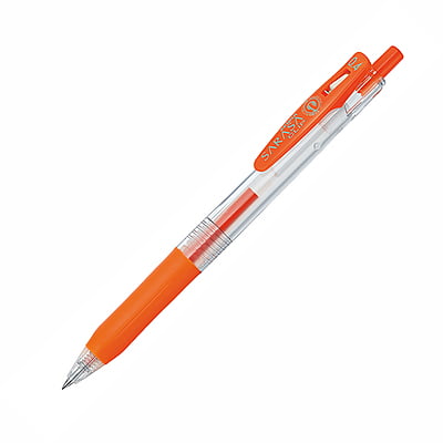 Zebra Sarasa Clip Pen 0.4 Red Orange