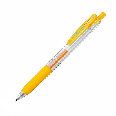 Zebra Sarasa Clip Pen 0.4 Yellow Zebra Sarasa Clip Pen 0.4 Yellow