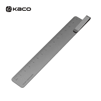 Kaco Ruma Metal Bookmark Ruler Gray