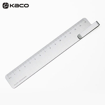 Kaco Ruma Metal Bookmark Ruler Silver