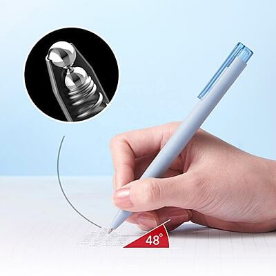 Kaco K7 Retractable Gel Pens 0.5 Black