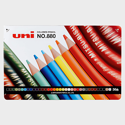 Mitsubishi Pencil | Pencil | No. 880 | Colored | K880 | 36 Colors