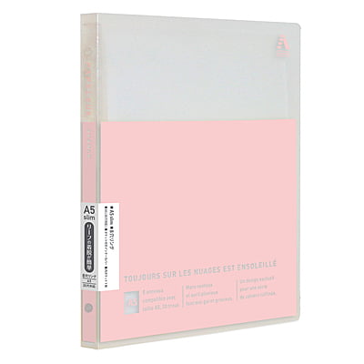 Kokuyo Papelule Avance A5 Slim Binder Pink Beige